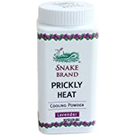 Snake Brand Lavender Prickly Heat Cooling Powder 50g Travel Size (Pack of 1) by Snake Brand